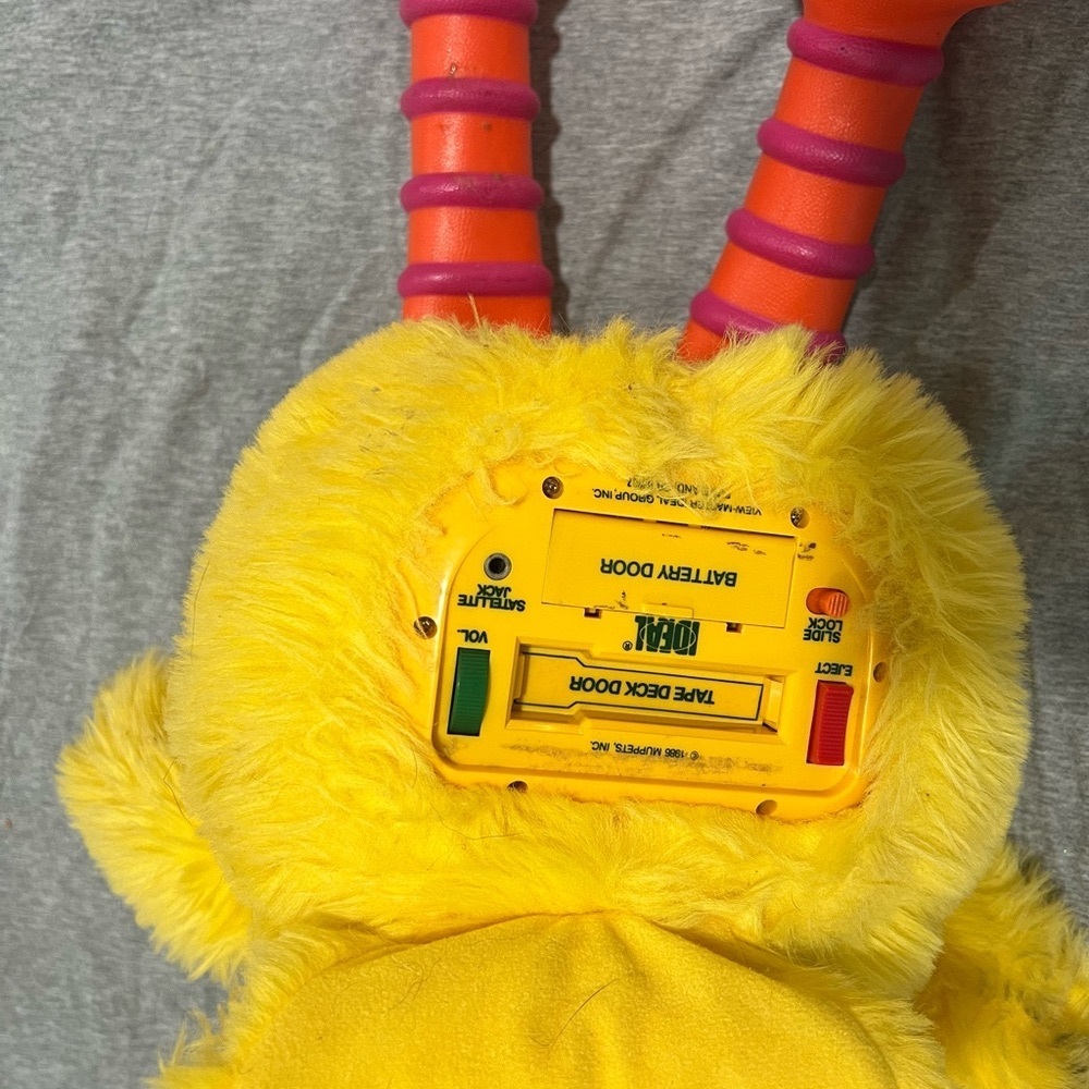 1986 Muppets Ideal Big Bird Story Talking Sesame Street Tape Player UNTESTED - Picture 2 of 6